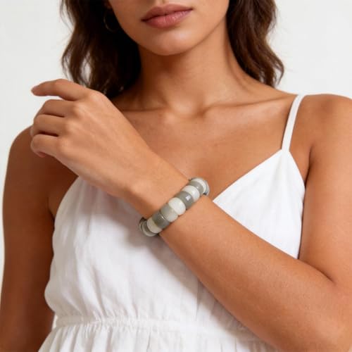 Image of Fidget Bracelet for Women Anxiety Bodhi Seeds Beaded Bracelets, Zen Fidget Stretch Bracelet Alleviate Anxiety Stress