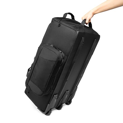 Mountain Land 120L Tactical Duffle Bag Rolling Duffle Bag with Wheels And Handle(Black)4