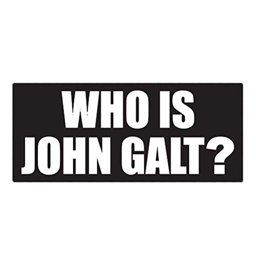 Imán decorativo con diseño Who Is John Galt 5 pulgadas miniatura 1