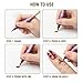 12 Colors Nail Art Pens Set, Nail Art Markers for Press on Nails, 3D Nail Art Pens, Drawing Painting Liner Brush for DIY, Valentines Day Gifts for Women Beauty Manicure Tools (2 Pcs)