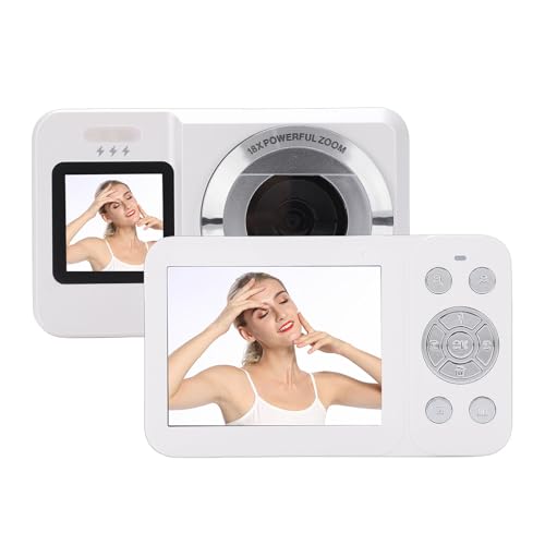 Appareil photo 4K Jiawu rétro blanc pour sublimer vos voyages, portraits de famille et selfies