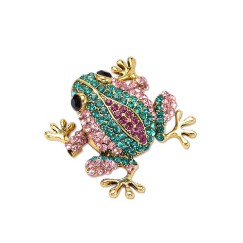 Image of Cute Frog Brooch and Pins for Women Men Lucky Brooches Gift