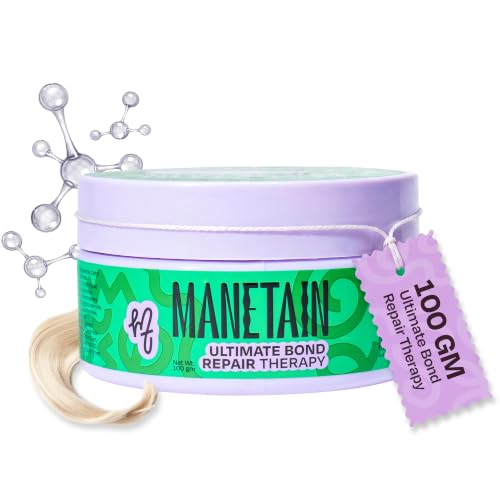 Image of Manetain Ultimate Bond Repair Therapy 100gm | Deep Repair Curl Conditioner for Curly Hair Women & Men | Strengthening Conditioner for Frizzy Hair with FiberHance, Plant Keratin & Ceramides | CG‑Friendly
