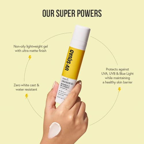 Image of Sunscreen SPF 50 PA+++ with Niacinamide & Pro-Ceramides | No white cast | Non-oily, lightweight, Non-comedogenic
