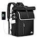 Produktbild MATEIN Rolltop Rucksack Herren, Rucksack Wasserdicht 36L, Großer Laptoprucksack 17,3 Zoll mit USB Ladeanschluss, Anti-Diebstahl Backpack Kompatibel mit Airtag und RFID Fach, für Reisen, Uni, Schwarz