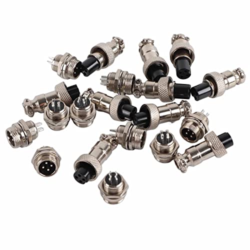 Conector aviación macho hembra 10 sets GX12 4 pines 12mm miniatura 2