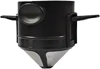 Filtro De Café Dobrável Portátil Reutilizável Aço Inoxidável Coador Individual Viagem Escritório Gotejador Sustentável Infusor De Chá Funil Cesta Compacto Prático Para Trilhas E Camping