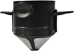 Filtro De Café Dobrável Portátil Reutilizável Aço Inoxidável Coador Individual Viagem Escritório Gotejador Sustentável Infusor De Chá Funil Cesta Compacto Prático Para Trilhas E Camping