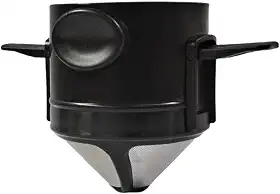 Filtro De Café Dobrável Portátil Reutilizável Aço Inoxidável Coador Individual Viagem Escritório Gotejador Sustentável Infusor De Chá Funil Cesta Compacto Prático Para Trilhas E Camping