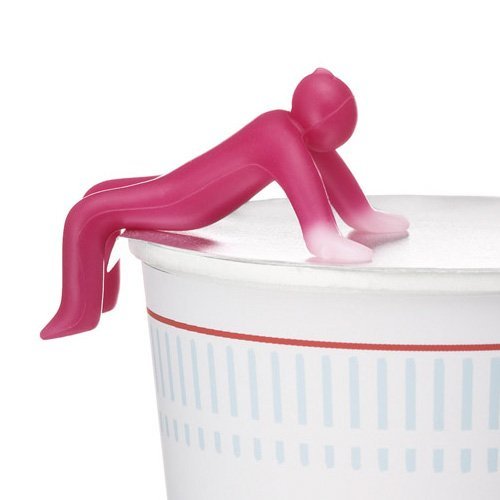 Temperature Sensitive Cup Noodle Lid Holder - Cupmen Relax by D8