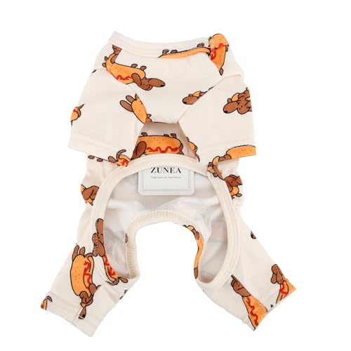 Pijama para perros pequeños Zunea con estampado divertido miniatura 5