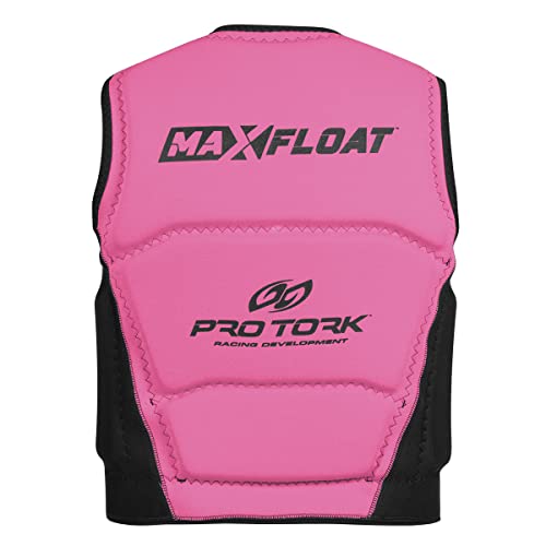Pro Tork Max Float, Colete Salva Vidas Adulto Unissex, Preto/Rosa, G
