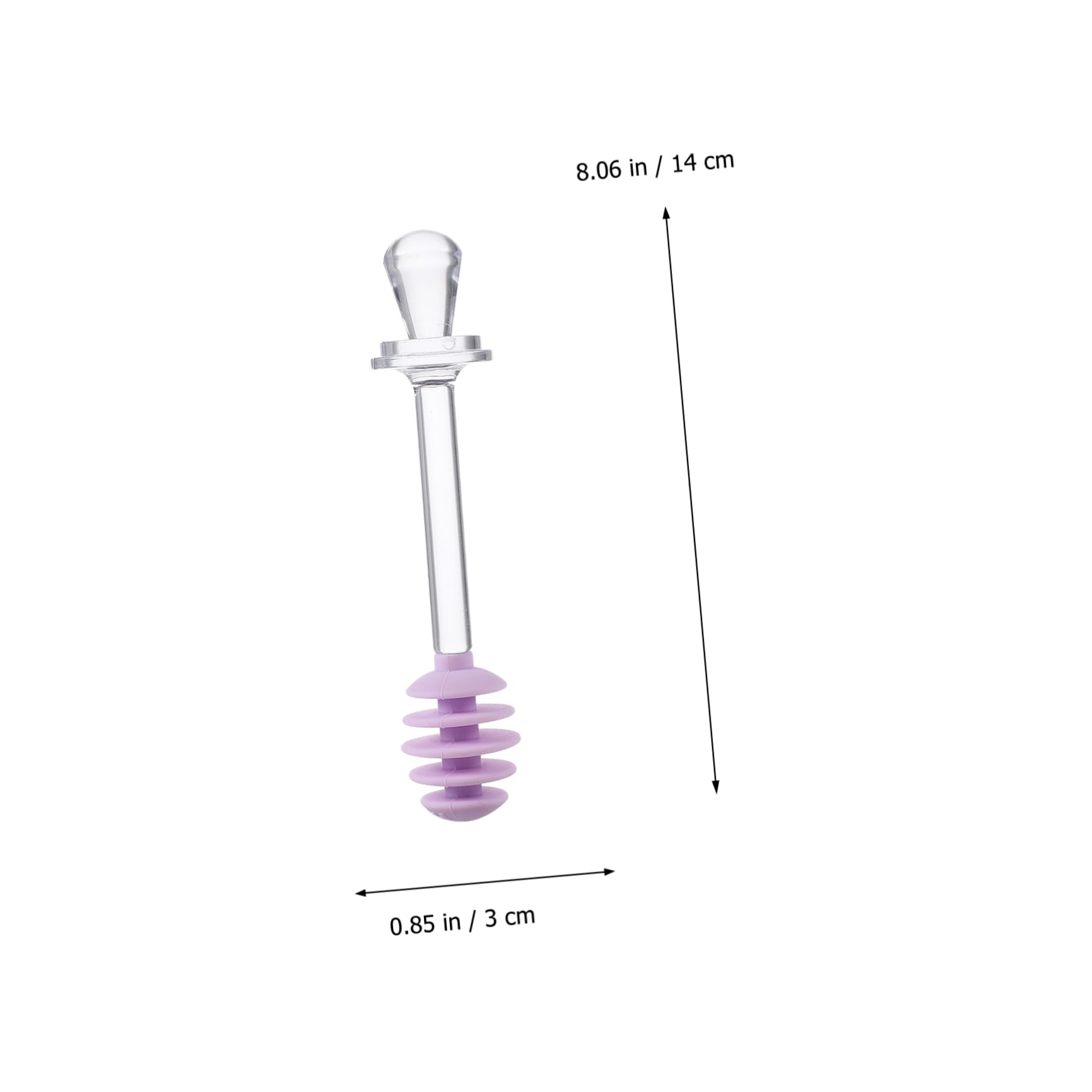CIYODO Practical Honey Stirrer Mixing Handle for Blender Stirring Stick Dipper for Syrup Random Color