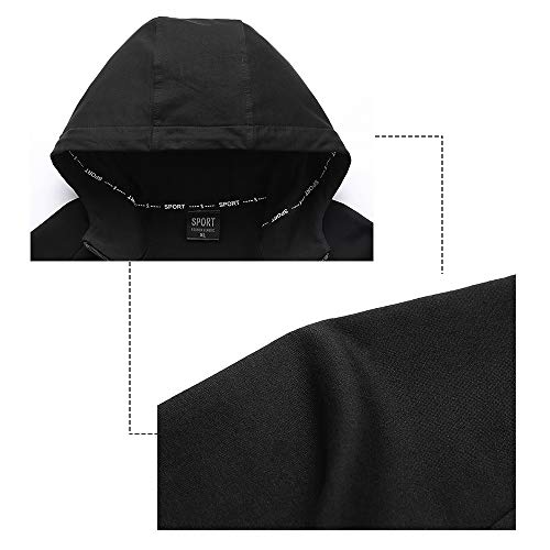 DOSLAVIDA Men's Athletic Tracksuit Casual 2 Piece Running Jogging Track Suit Sets Long Sleeve Full Zip Hooded Sweatsuits3