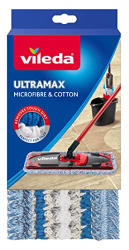 Vileda Housse Micro & Coton pour Balai à Plat Ultramax, 120g