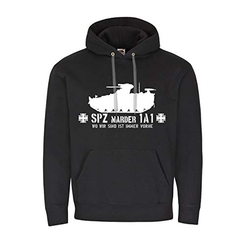 Pull à capuche blindé SPZ Marder 1A1 Copytec noir en taille XL