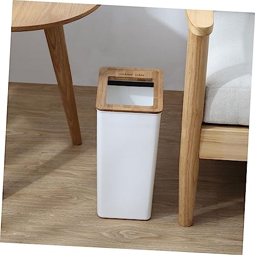 Cabilock Cubo de Basura con Tapa de Bambú para Cocina miniatura 4