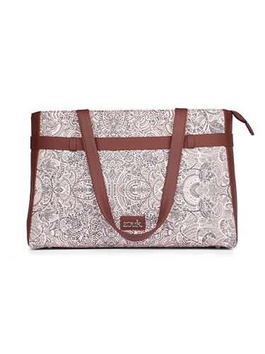Image of ZOUK Urban Escape Bag | Stylish Vegan with Laptop Compartment, Trolley Sleeve & Anti-Theft Pocket |