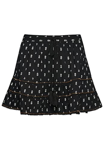 Image of Superdry Womens Vintage Embellished MINI Skirt Skirt, Black Geo, M