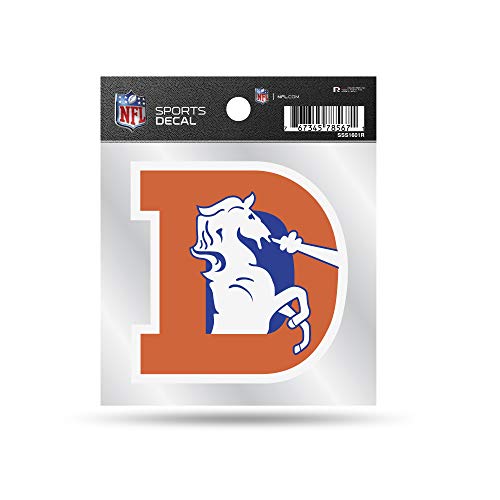 Rico Industries NFL Denver Broncos Retro 4x4 Small Style Decal