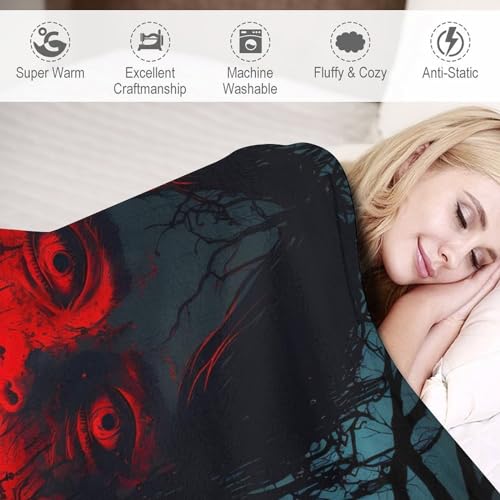 Couverture super douce et moelleuse style horreur pour cocooning - 4