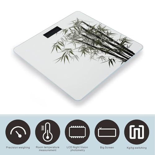 Báscula digital VstaDank de vidrio templado para baño miniatura 3