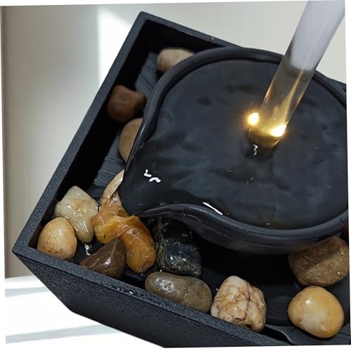 Fontaine cascade d'intérieur théière lumineuse LED USB-C