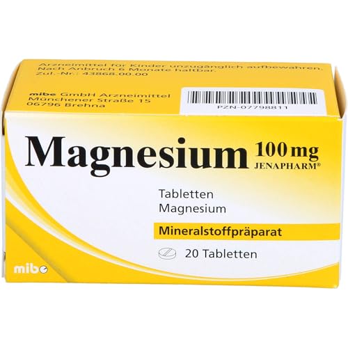 JENAPHARM Magnesium 100 mg Tabletten, 20 St. Tabletten