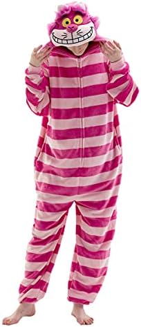 COSUSKET Snug Fit Unisex Adult Onesie Pajamas, Flannel Cosplay Animal One Piece Halloween Costume Sleepwear Homewear