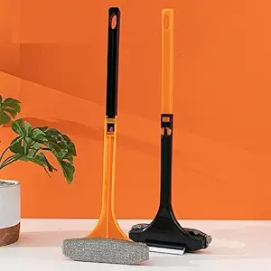 MOLTERA 3 in1 Multifunctional Window Screen Cleaning Brush,Window Glass Cleaner Tools with Hanging Hole,Window Scrubber Kit with Squeegee for Mirror,Kitchen,Shower Door,Tile,Windshield[1 pcs]