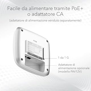 NETGEAR WAX605 WiFi 6 AX3000: Wireless Access Point Unifi Professionale e Ripetitore WiFi ad Alte Prestazioni