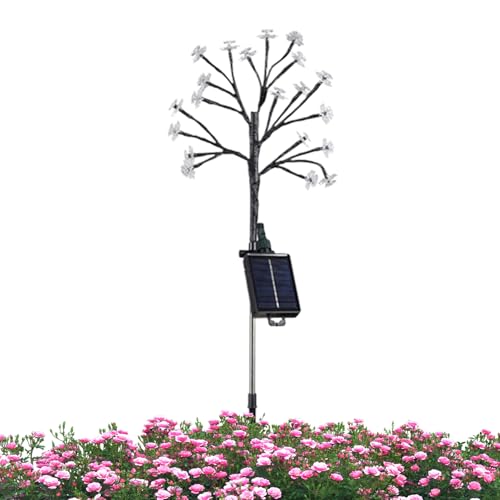 Luces solares al aire libre para flores que iluminan caminos oscuros sin cables