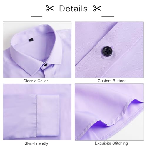 Image of Alizeal Mens 3 Pcs Long Sleeve Shirts Set
