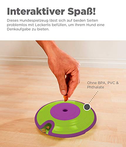 Outward-Hound-Nina-Ottosson-Treat-Maze-Interaktives-Hundespielzeug-fuer-Leckerlis-Aufbau-Level
