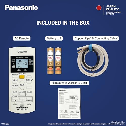 Image of Panasonic 1.5 Ton 3 Star Inverter Split AC (DustBuster Tech,Smart Auto Cool,Higher Airflow,55C Oper.,Copper Cond.,8in1 Convertible 2-Way,Powerful Mode,PM0.1 Filter,CS /CU-SU18BKY3T,2026 Model,White)