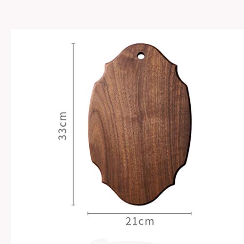Tagliere da Cucina in Legno di Noce per Carne, Formaggio, Pane, Verdure, Frutta, Adatto per Coltelli da Cucina, D,D