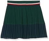 - Minirock mit Falten aus fließendem Stoff - Farbblockstruktur - Kontrastierende Elastische Taille - Metallisches nadel-logo - Innenfutter - Reguläre Passform