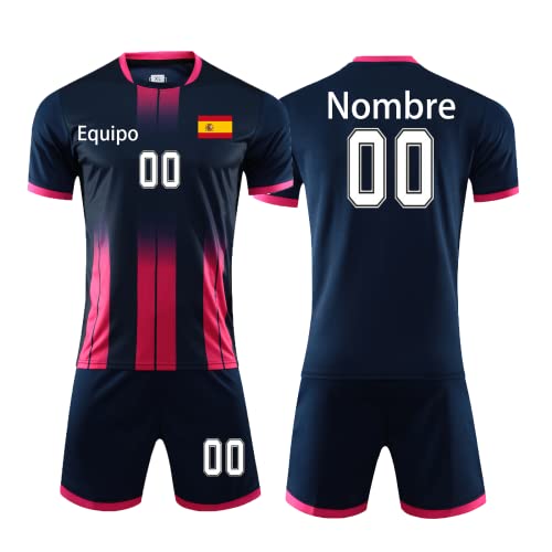 LAIFU Equipacion Futbol Niño Personalizada Hombre Camiseta Futbol Para Equipo Personalizable
