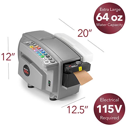 Image of Better Packages BP555eSA Water Activated Tape Dispenser with Automatic Advance Feature + 1 Case of Tape