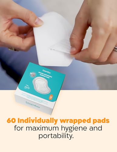 60-Pack Disposable Nursing Pads for Breastfeeding - Ultra Thin Breast Pads for Leaking Milk Disposable with 3D Absorption & Leak Protection, Individually Wrapped, Day & Night Nursing Essentials - Image 3