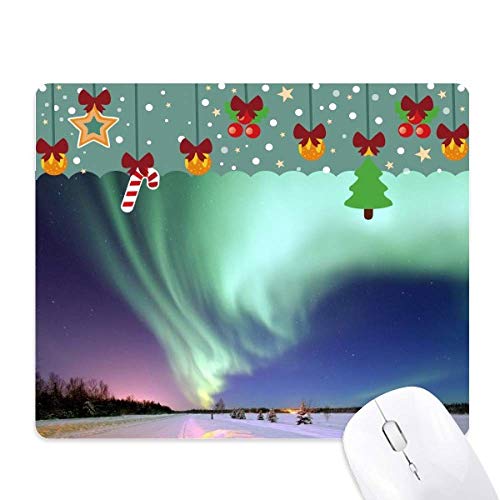 Tapis de souris en caoutchouc aurore arctique Night Stars de qualité supérieure