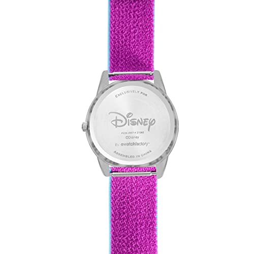 DISNEY Frozen Watch Elsa Watch for Kids 3-5 - Frozen Watches Girls - Elsa Toys for Girls - 3-5 Years - White Bezel - Sky Blue Nylon Strap - Fun Kids - Learn to Tell Time3