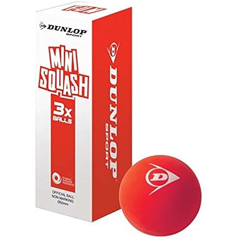 Dunlop Racquet Sports Beginners Players Training Fun Mini Squash Balls Pack Of 3 Cover