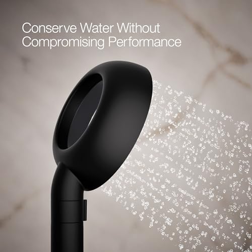 Regadera manual Kohler Statement VES 1.5 gpm negro mate miniatura 4