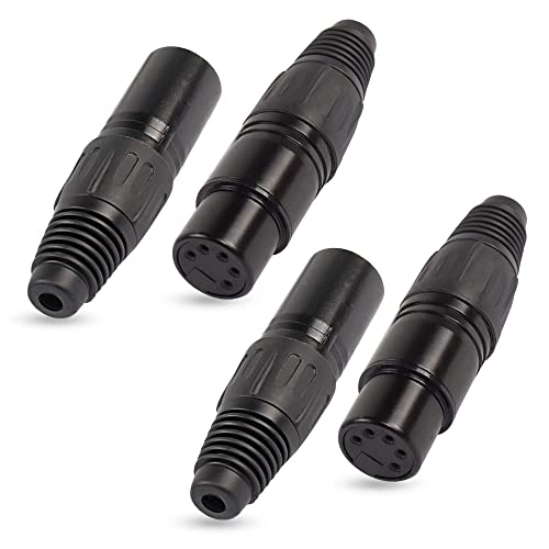 Prise XLR femelle 5 broches de rechange XMSJSIY, idéal pour réparer vos câbles micro