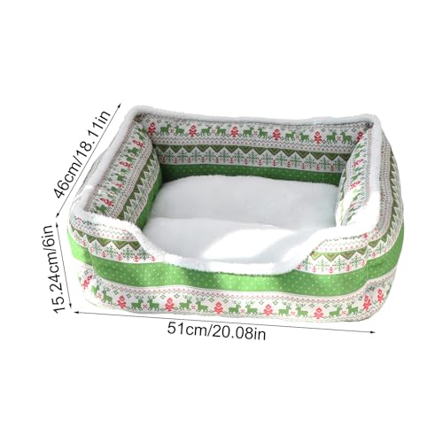 Caseta para perros de Navidad suave que soluciona el frío interior 6