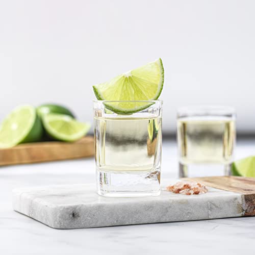 Joyjolt Glass Shot Glasses Set Of 10 - City 2Oz Shot Glass Set. Heavy Base Shot Glasses, Square Shot Glasses - Espresso Shot Glass, Tequila Shot Glasses, Aperitif Glasses, Limoncello Liqueur Glasses #TOP2