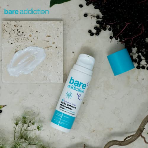 Bare Addiction 50ml Daily Defence Skincare Moisturiser for Spot Protection: Reduces Excess Oils and Controls Shine: SPF30 Sun Protection - Image 2