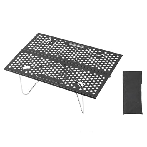Mesa plegable ligera, ahorra espacio, resistente a la intemperie, para exteriores y camping, senderismo, barbacoa, pesca, jardín, portátil y fácil de transportar