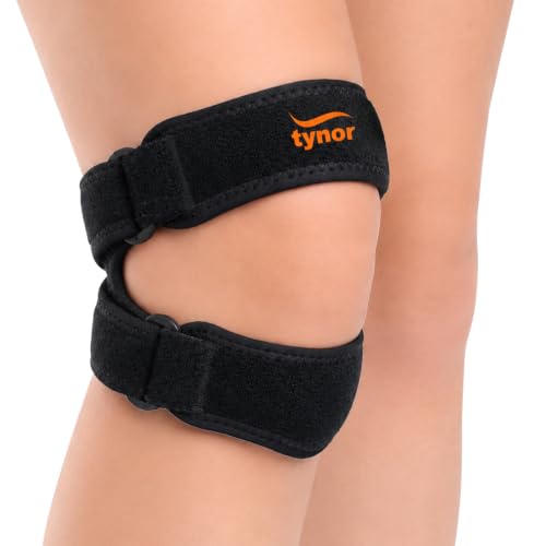 Image of TYNOR Dual Patellar Knee Support, Black, Universal, 1 Unit